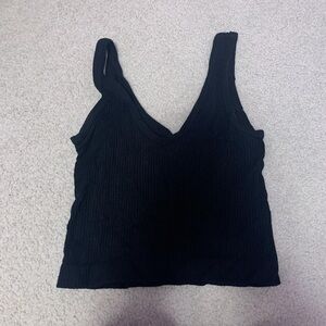 Urban Outfitters Black Ribbed Tank Top